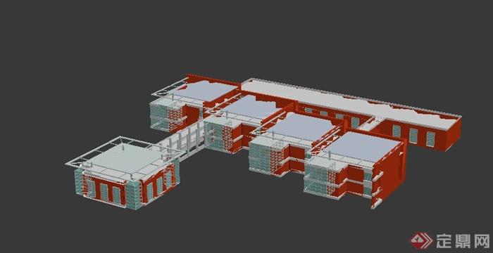 某学校建筑设计MAX模型(1)