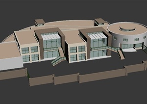某幼儿园教学建筑设计3DMAX模型