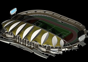 某体育球场建筑设计MAX模型