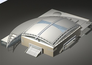某体育中心建筑设计MAX模型