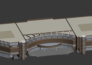 现代某商场建筑设计3DMAX模型