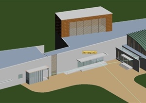 现代会所建筑设计MAX模型
