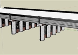 某立交桥设计SU(草图大师)模型
