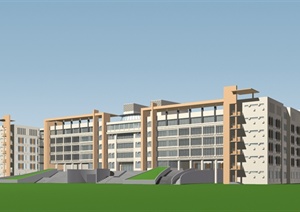某住宅酒店综合建筑设计MAX模型