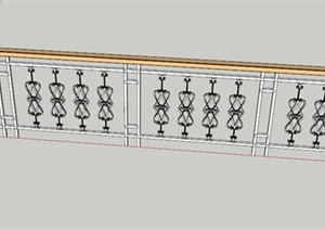 铁艺栏杆设计SU(草图大师)模型