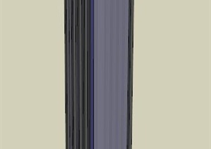 景观标志灯柱设计SU(草图大师)模型