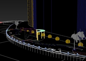 某滨水景观设计3DMAX模型
