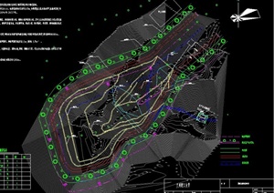 某学校垃圾填埋场设计CAD方案图