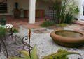 庭院景观,座椅,花池,植物,地面铺装,壁灯