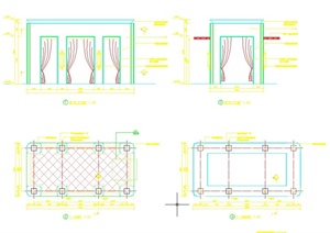 园林景观亭设计CAD详图