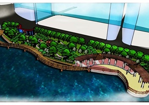 某古典中式滨水公园设计JPG方案图