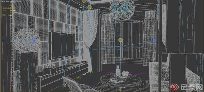某现代风格住宅空间室内装修设计3DMAX模型(2)