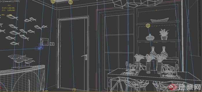 某现代风格住宅空间室内装修设计3DMAX模型(3)