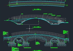 园林景观拱桥设计CAD详图