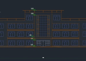 某三层办公楼建筑设计CAD方案图
