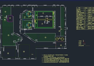 某小区生活污水处理厂工艺设计CAD施工图