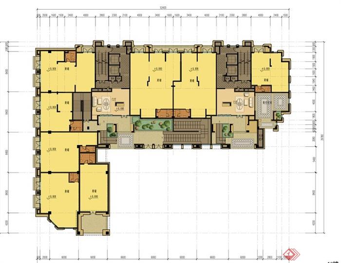 某高层瑞仕名居住宅小区建筑设计JPG方案文本(4)