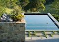 泳池,汀步,矮墙,庭院景观