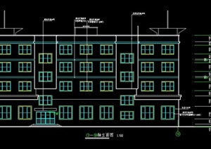 四层框架结构办公楼毕业设计（含计算书、任务书、建筑结构CAD图等）-2412平