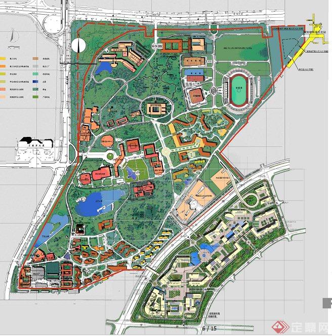 某大学校园南区规划报建设项目（含cad、su、文本）(3)