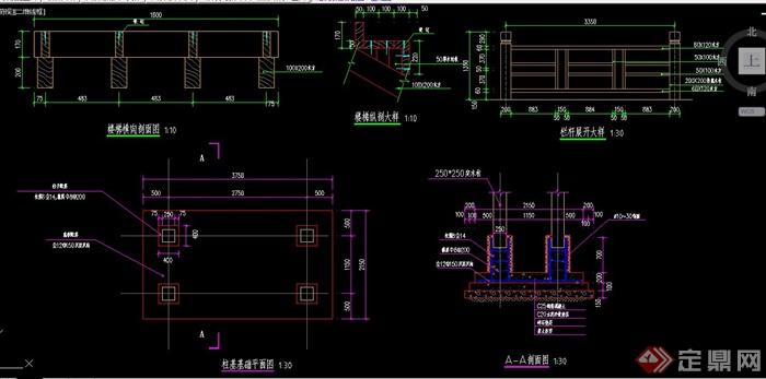 楼梯台阶设计CAD施工图(2)