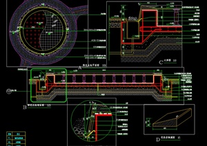 镜面水池设计CAD施工图