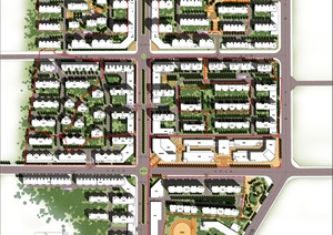 某居住小区规划设计总平面图（PSD、JPG）