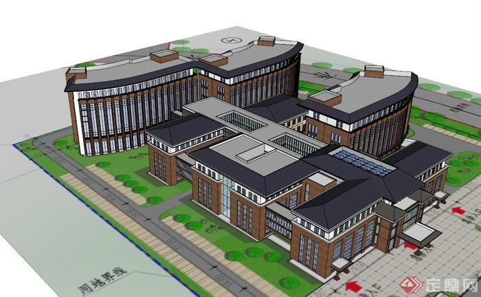 包头市老年医院建筑规划设计整套方案(5)