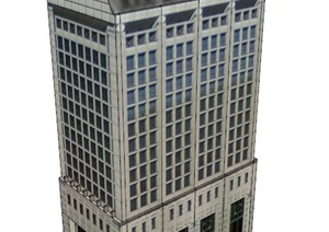 某公司总部办公建筑设计SU(草图大师)模型