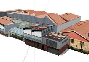 某开发区办公楼建筑设计SU(草图大师)模型