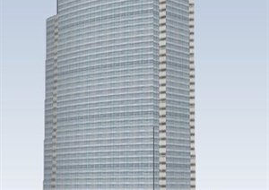 某集团公司办公大厦建筑设计SU(草图大师)模型