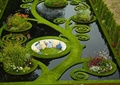 水池景观,草坪雕塑景观,花池,花卉植物
