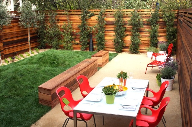 餐桌椅,围墙,植物墙,草坪,微地形草坪,坐凳