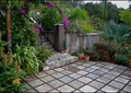 台阶,石材铺装,盆栽,绿植,庭院景观