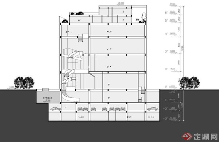 某市美术馆建筑方案文本设计（含cad）(2)